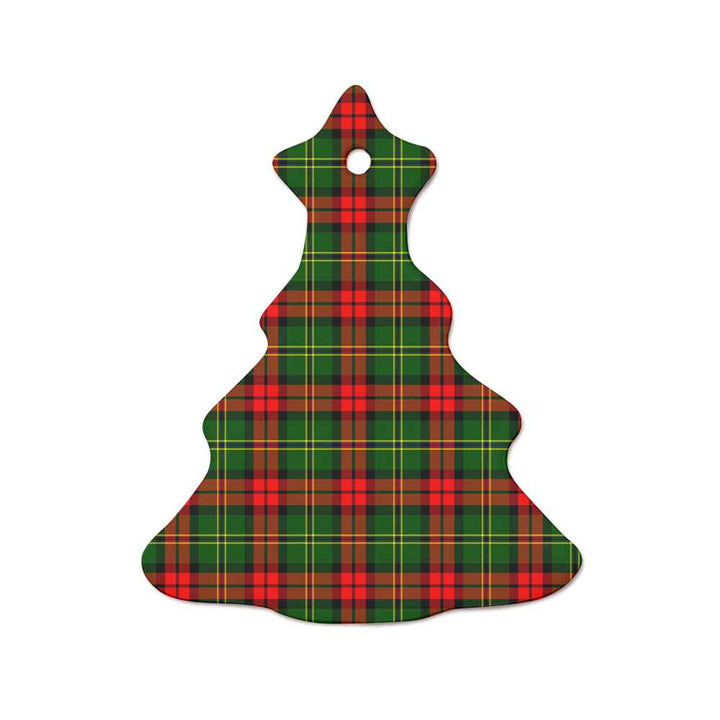 Scottish Blackstock Clan Tartan Ceramic Ornament  Tree Shape Tartan Plaid