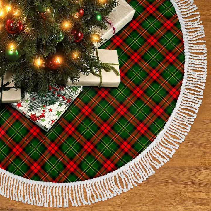 Scottish Blackstock Clan Tartan Christmas Tree Skirt Tassels 2 Tartan Plaid