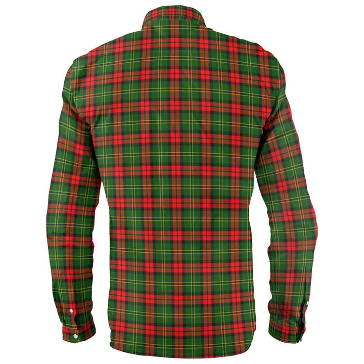 Scottish Blackstock Clan Tartan Long Sleeve Shirt Back Side Tartan Plaid