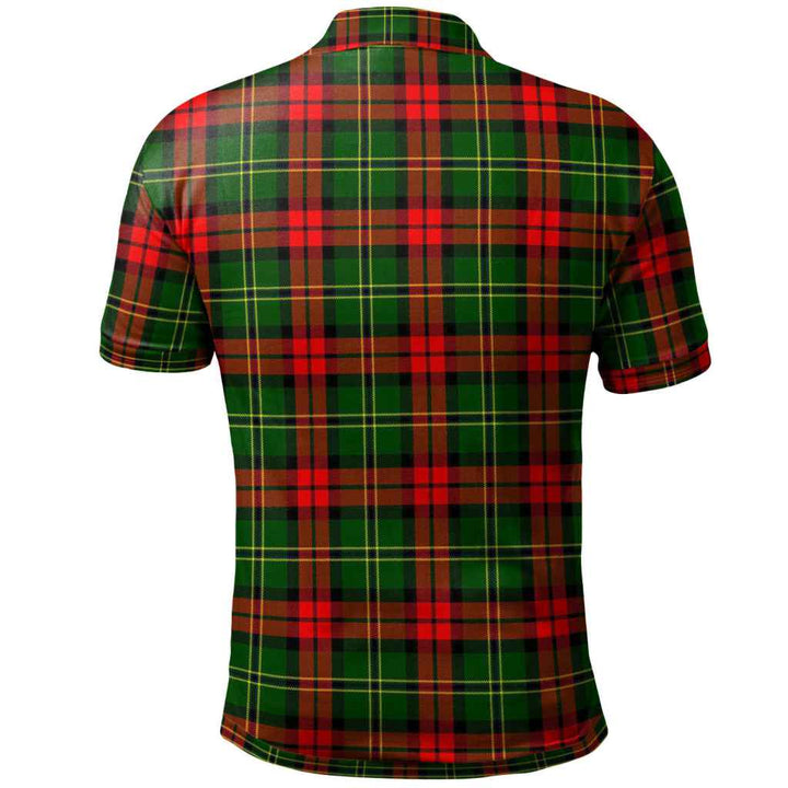 Scottish Blackstock Clan Tartan Polo Shirt Back Side Tartan Plaid