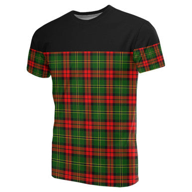 Scottish Blackstock Clan Tartan T-Shirt Horizontal Style Front Side Tartan Plaid
