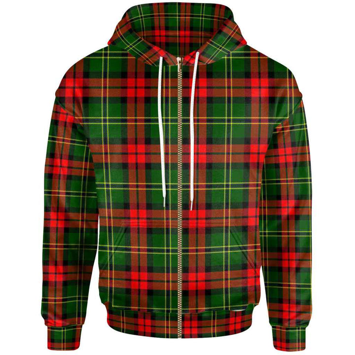 Scottish Blackstock Clan Tartan Hoodie Zip Tartan Plaid