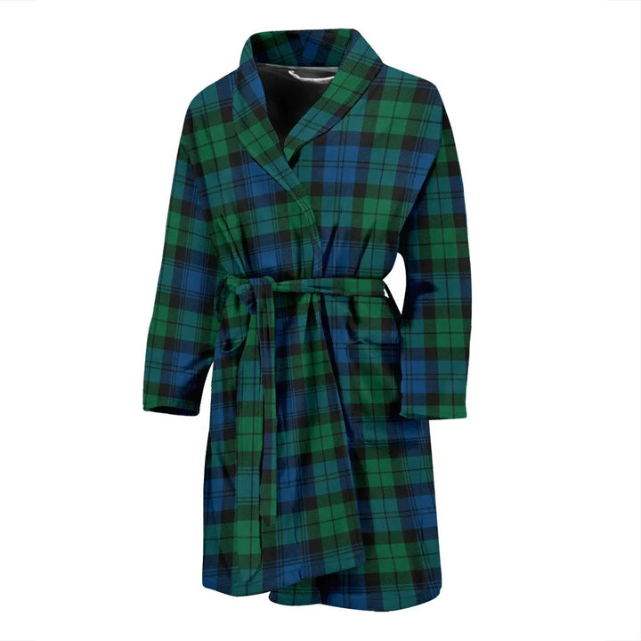 Scottish Blackwatch Ancient Clan Tartan Bathrobe 1