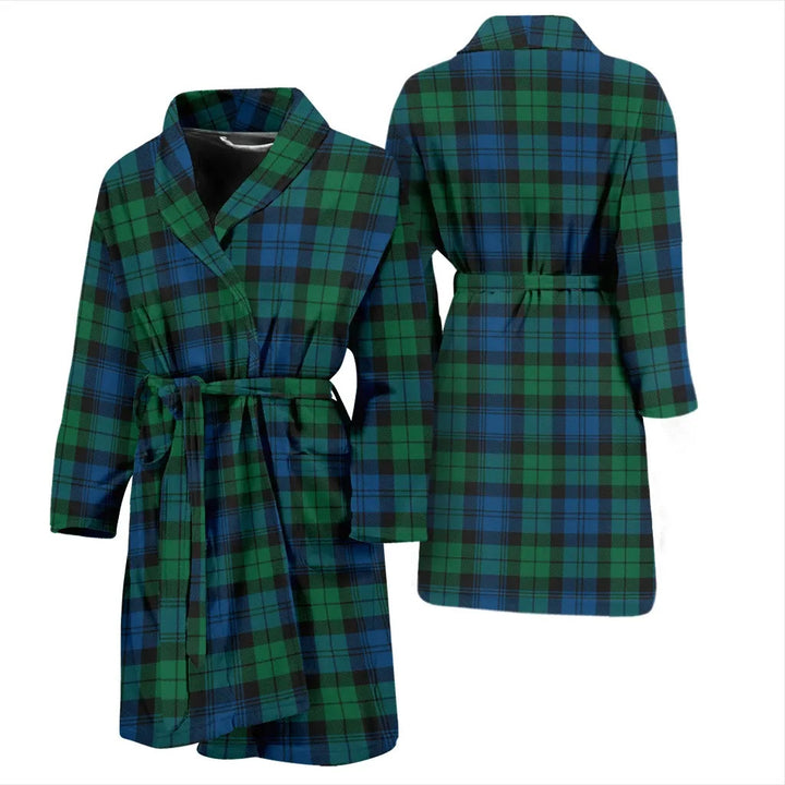Scottish Blackwatch Ancient Clan Tartan Bathrobe 3