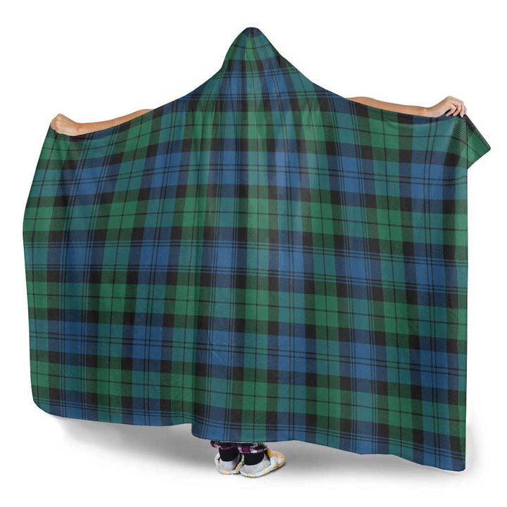 Scottish Blackwatch Ancient Clan Tartan Hooded Blanket Tartan Plaid 3