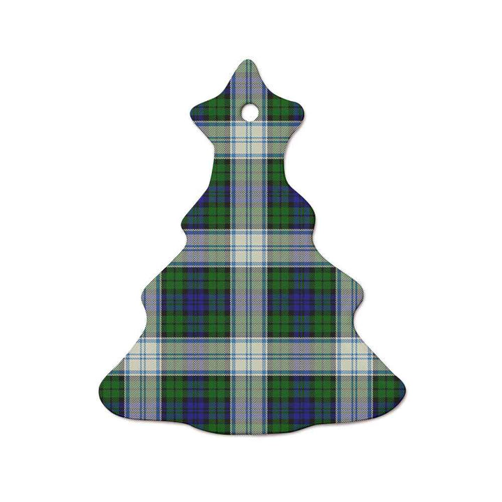Scottish Blackwatch Dress Modern Clan Tartan Ceramic Ornament  Tree Shape Tartan Plaid