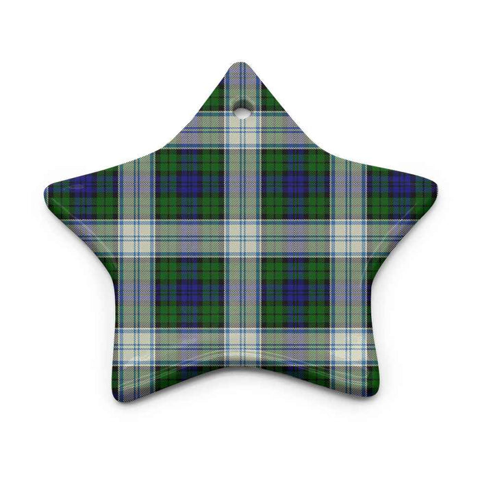 Scottish Blackwatch Dress Modern Clan Tartan Ceramic Ornament Star Shape Tartan Plaid