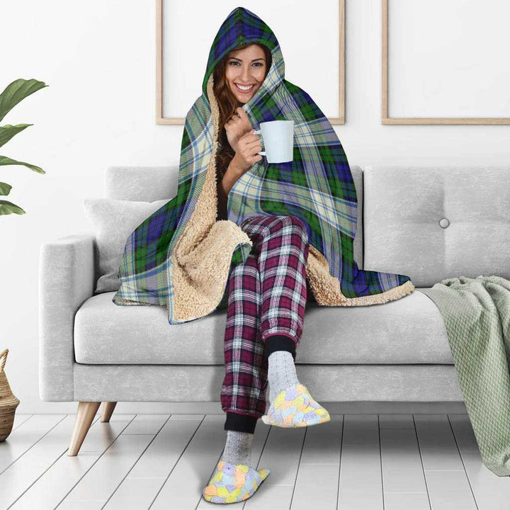 Scottish Blackwatch Dress Modern Clan Tartan Hooded Blanket Tartan Plaid 5