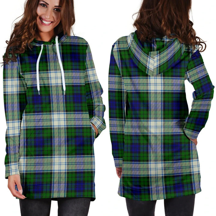Scottish Blackwatch Dress Modern Clan Tartan Hoodie Dress