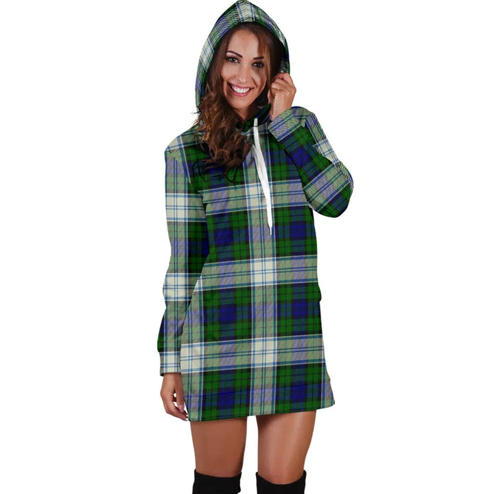 Scottish Blackwatch Dress Modern Clan Tartan Hoodie Dress