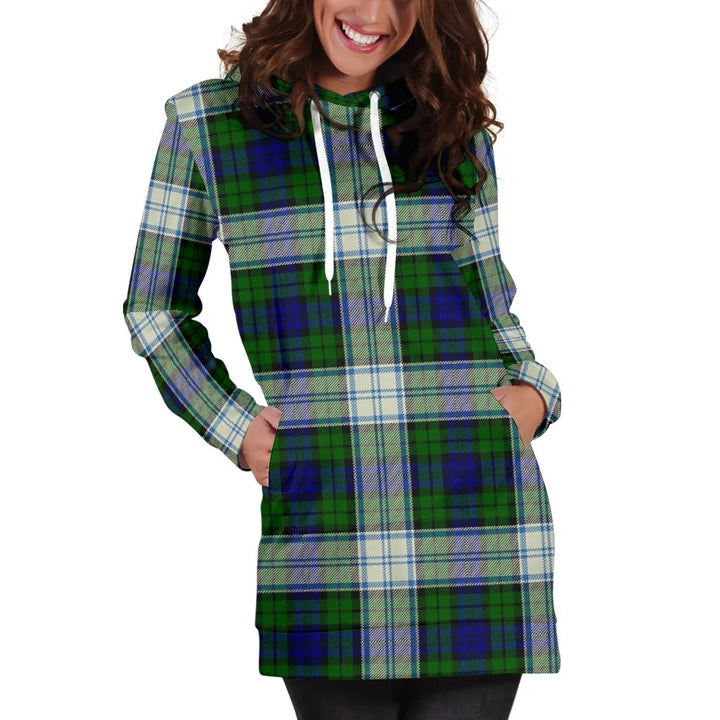 Scottish Blackwatch Dress Modern Clan Tartan Hoodie Dress