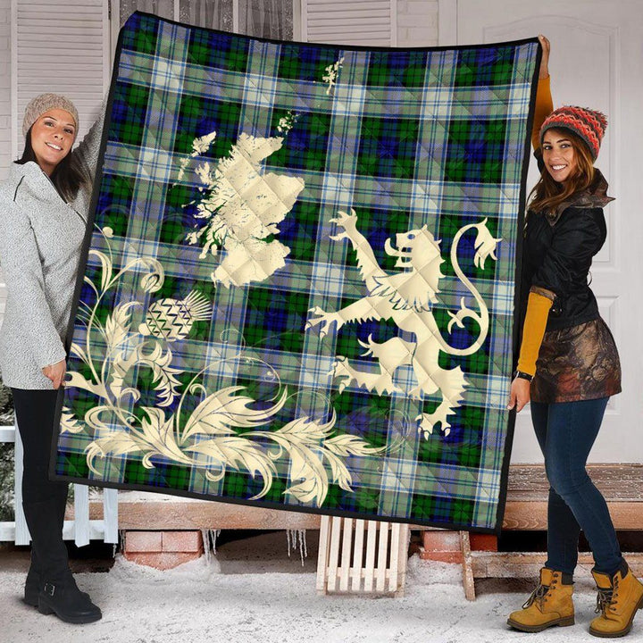 Scottish Blackwatch Dress Modern Clan Tartan Quilt Rampant Lion with Thistle Tartan Plaid 2