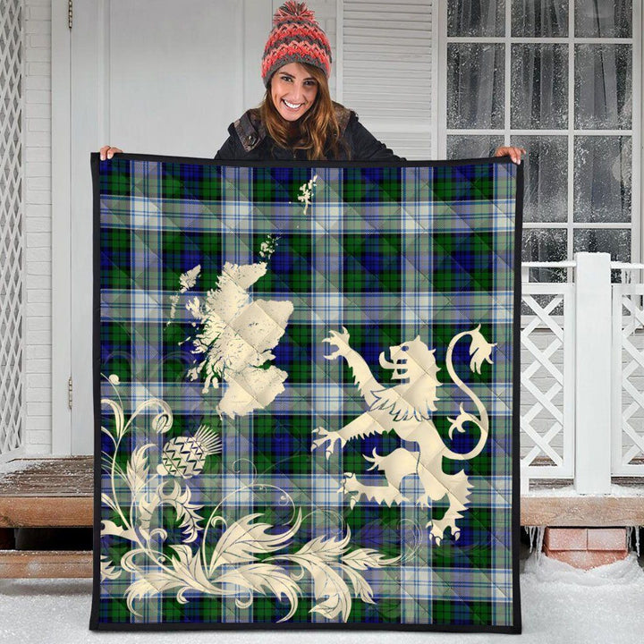 Scottish Blackwatch Dress Modern Clan Tartan Quilt Rampant Lion with Thistle Tartan Plaid 3