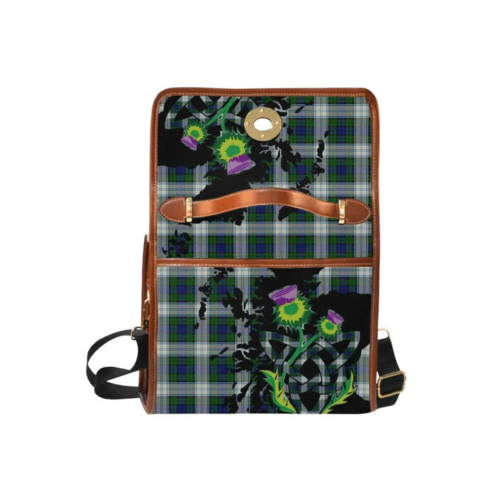 Scottish Blackwatch Dress Modern Clan Tartan Waterproof Canvas Bag With Thistle Tartan Plaid 6