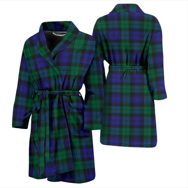 Scottish Blackwatch Modern Clan Tartan Bathrobe 3