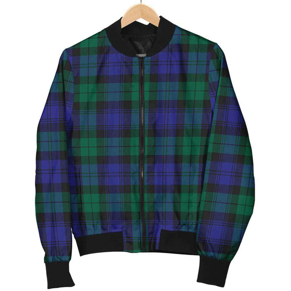 Scottish Blackwatch Modern Clan Tartan Bomber Jacket Tartan Plaid 1