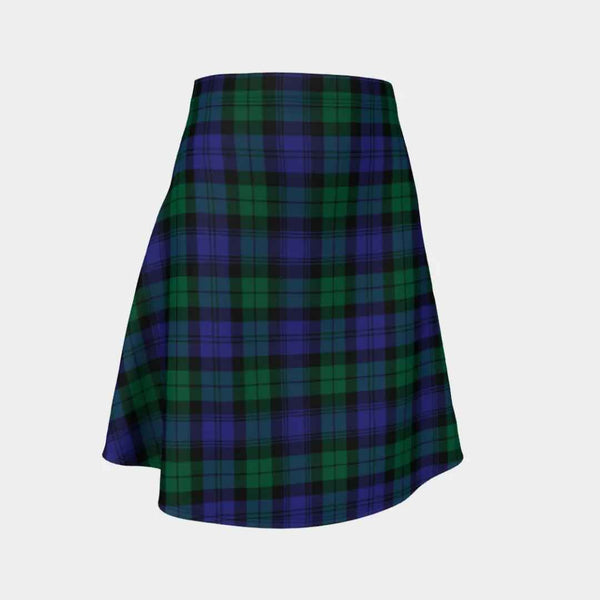 Scottish Blackwatch Modern Clan Tartan Flare Skirt Tartan Plaid 1