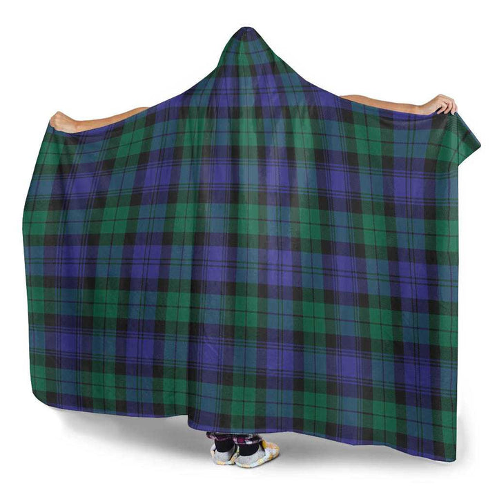 Scottish Blackwatch Modern Clan Tartan Hooded Blanket Tartan Plaid 3