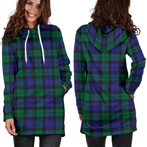 Scottish Blackwatch Modern Clan Tartan Hoodie Dress