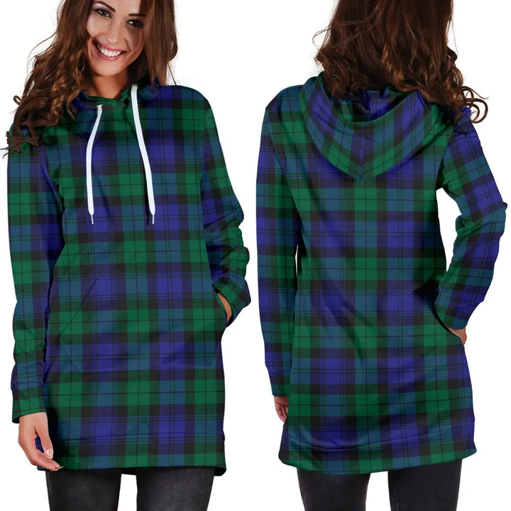 Scottish Blackwatch Modern Clan Tartan Hoodie Dress