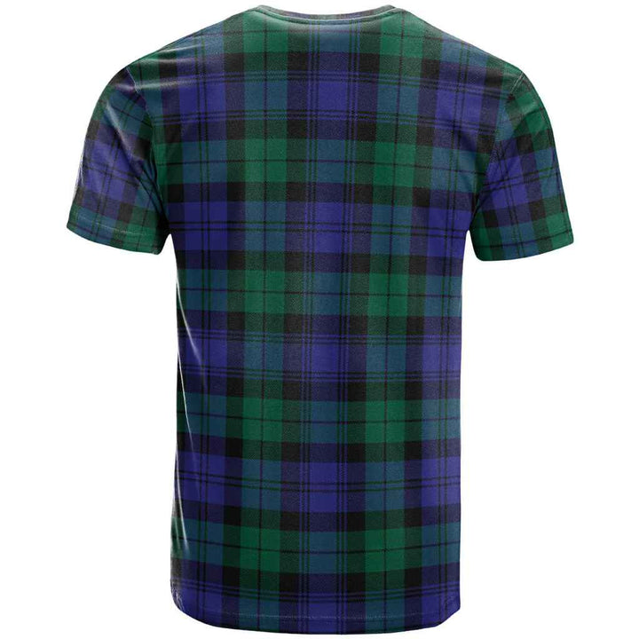 Scottish Blackwatch Modern Clan Tartan T-Shirt Back Side Tartan Plaid
