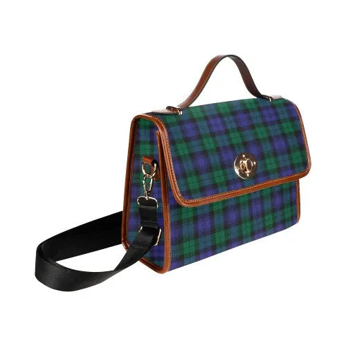 Scottish Blackwatch Modern Clan Tartan Waterproof Canvas Bag Tartan Plaid 3