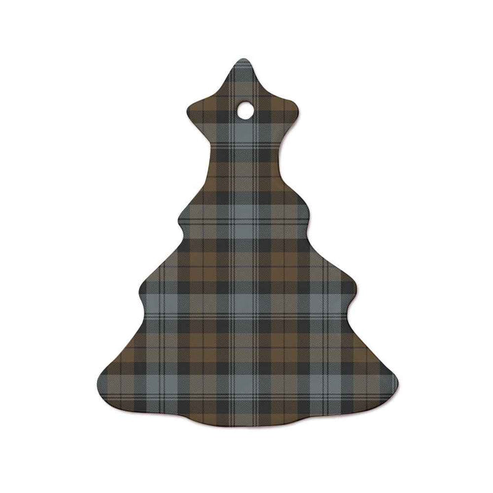 Scottish BlackWatch Weathered Clan Tartan Ceramic Ornament  Tree Shape Tartan Plaid