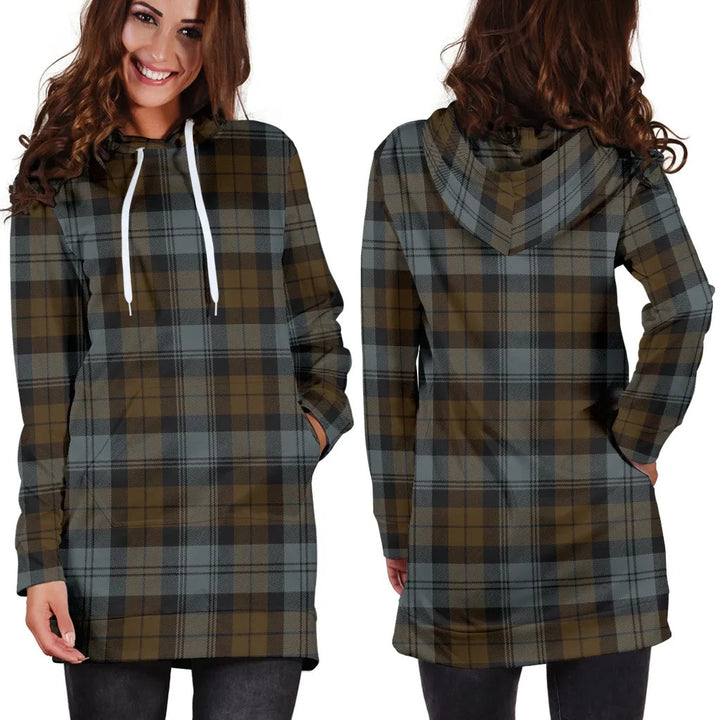 Scottish BlackWatch Weathered Clan Tartan Hoodie Dress