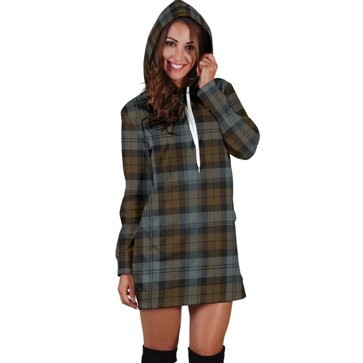 Scottish BlackWatch Weathered Clan Tartan Hoodie Dress