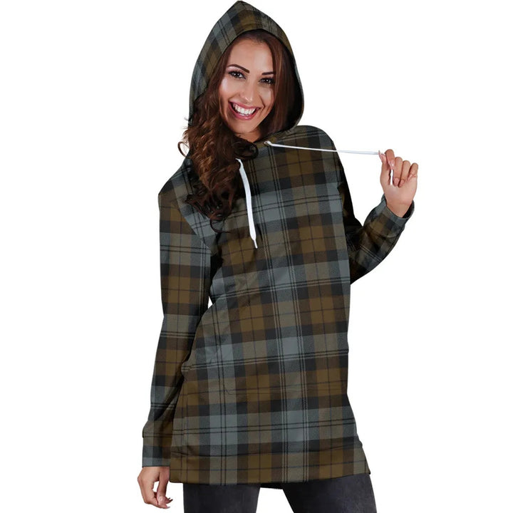 Scottish BlackWatch Weathered Clan Tartan Hoodie Dress