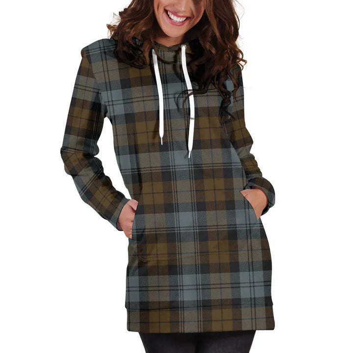 Scottish BlackWatch Weathered Clan Tartan Hoodie Dress