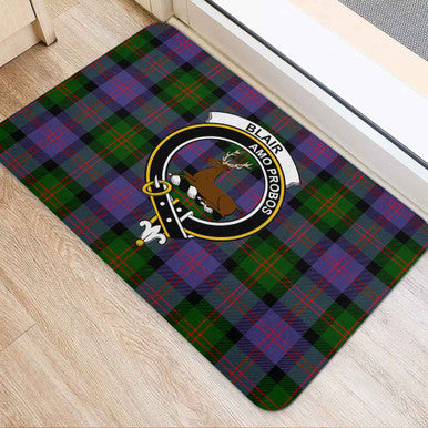 Scottish Blair Clan Crest Tartan Door Mat Tartan Plaid 2