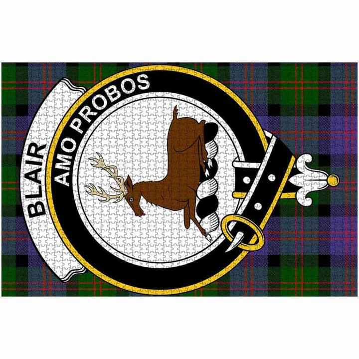 Scottish Blair Clan Crest Tartan Jigsaw Puzzle 2