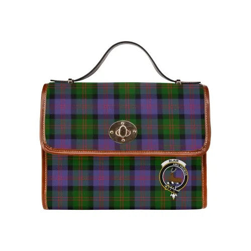 Scottish Blair Clan Crest Tartan Waterproof Canvas Bag Tartan Plaid 1
