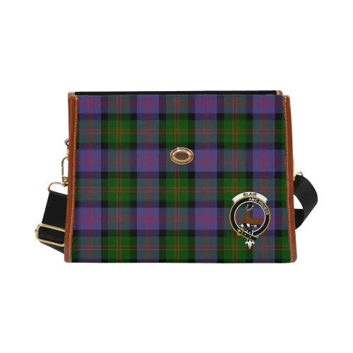 Scottish Blair Clan Crest Tartan Waterproof Canvas Bag Tartan Plaid 2