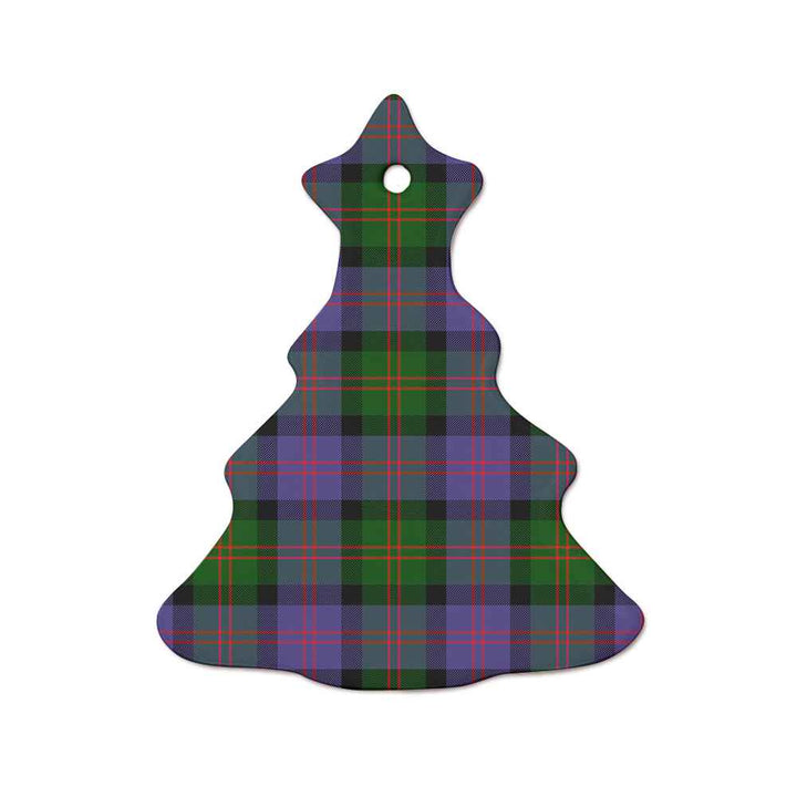 Scottish Blair Modern Clan Tartan Ceramic Ornament  Tree Shape Tartan Plaid