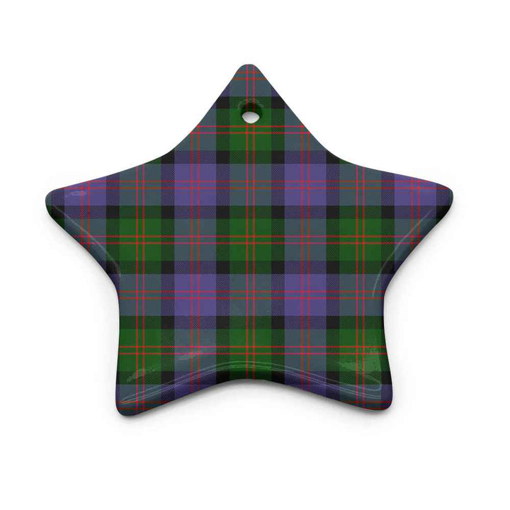 Scottish Blair Modern Clan Tartan Ceramic Ornament Star Shape Tartan Plaid