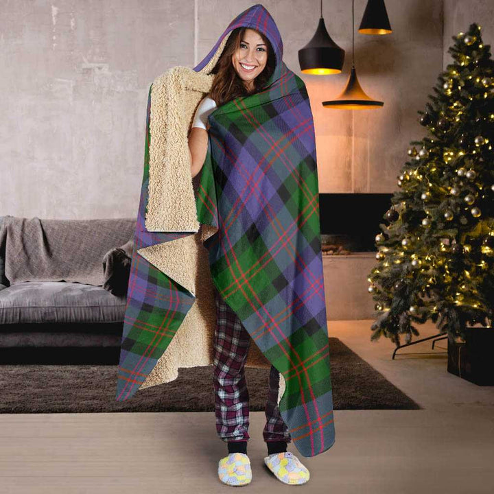 Scottish Blair Modern Clan Tartan Hooded Blanket Tartan Plaid 6