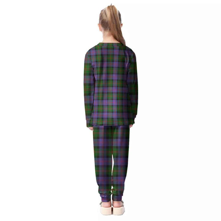 Scottish Blair Modern Clan Tartan Pajama Set Kid Back Side Tartan Plaid