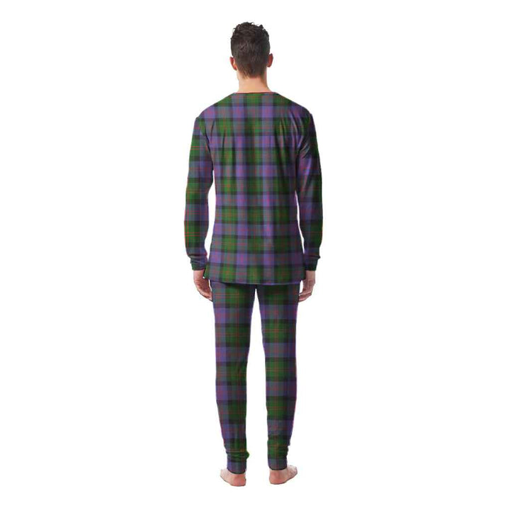 Scottish Blair Modern Clan Tartan Pajama Set Men Back Side Tartan Plaid