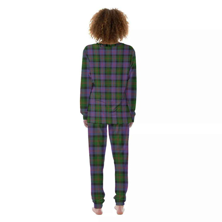 Scottish Blair Modern Clan Tartan Pajama Set Women Back Side Tartan Plaid