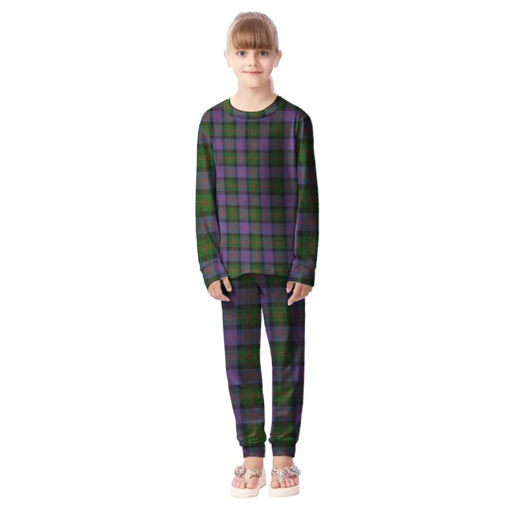 Scottish Blair Modern Clan Tartan Pajama Set Kid Front Side Tartan Plaid