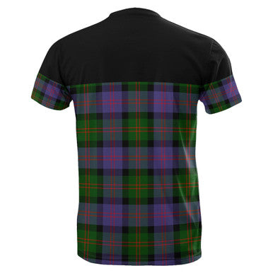 Scottish Blair Modern Clan Tartan T-Shirt Horizontal Style Back Side Tartan Plaid