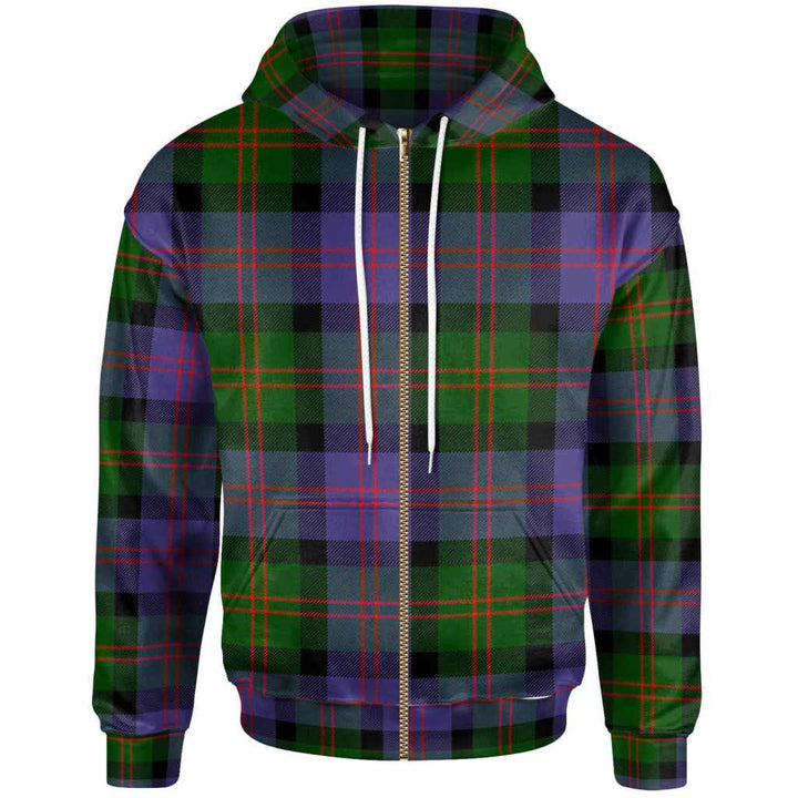 Scottish Blair Modern Clan Tartan Hoodie Zip Tartan Plaid