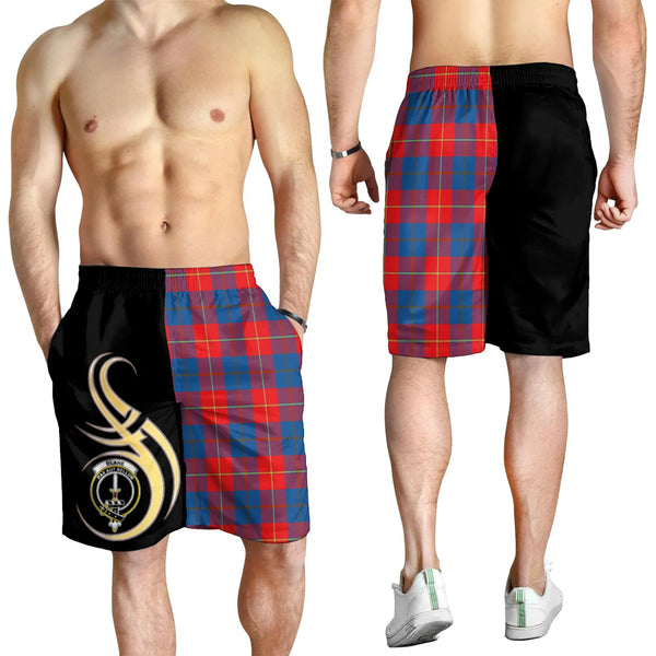 Scottish Blane Clan Crest Tartan Believe in Me Men's Shorts