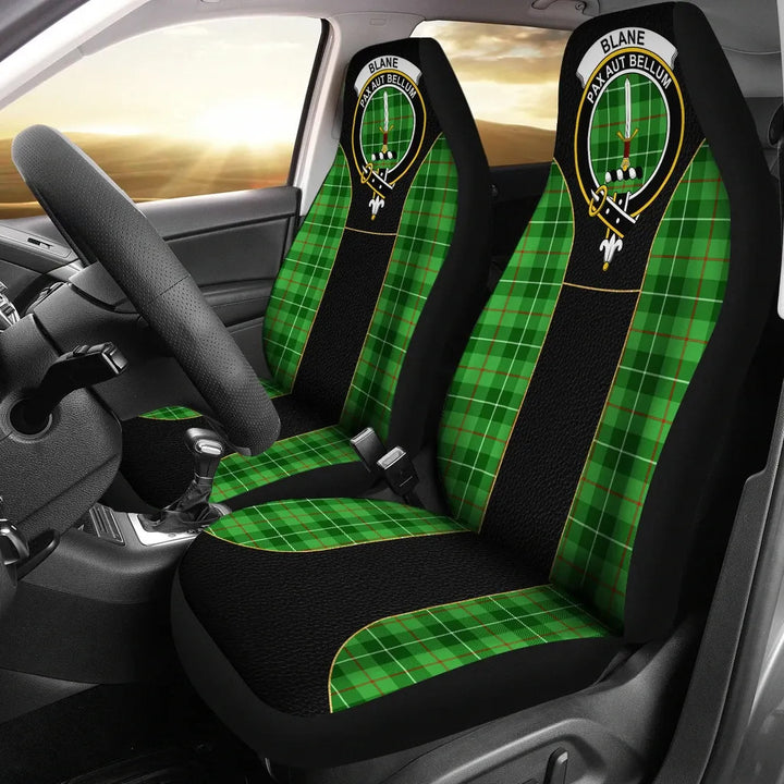Scottish Blane Clan Crest Tartan Car Seat Covers - Special Style 1