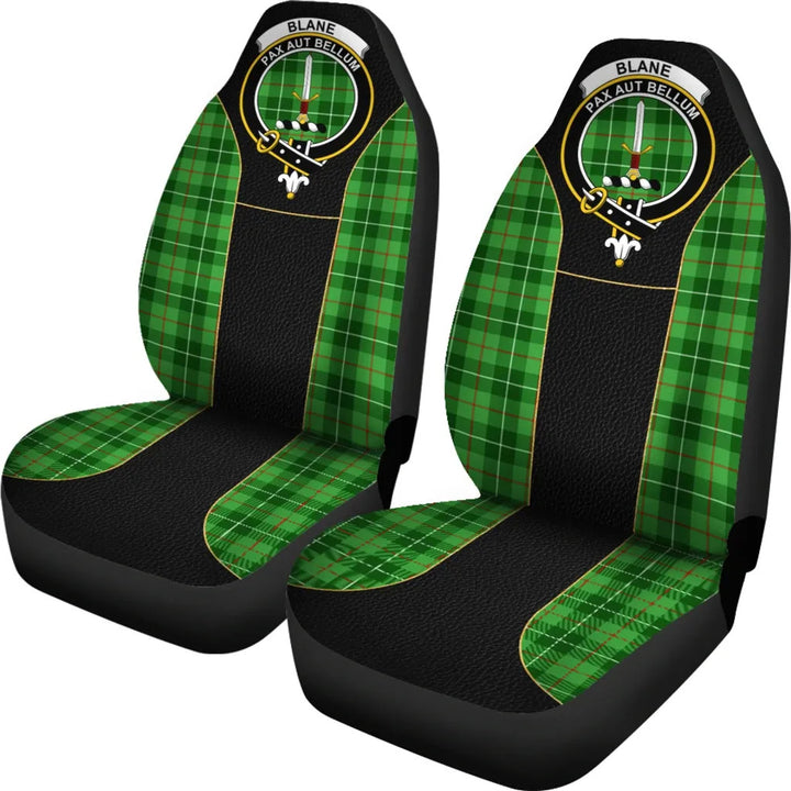 Scottish Blane Clan Crest Tartan Car Seat Covers - Special Style 2
