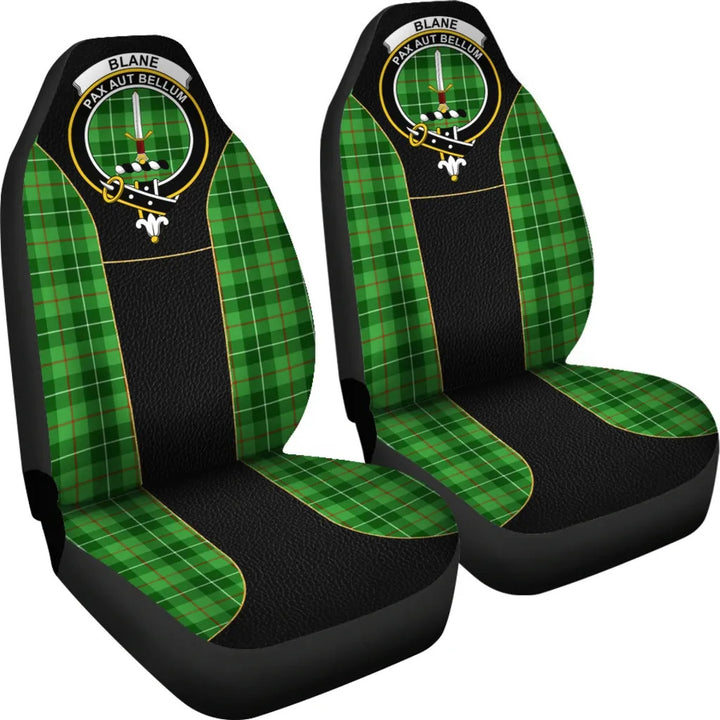 Scottish Blane Clan Crest Tartan Car Seat Covers - Special Style 4