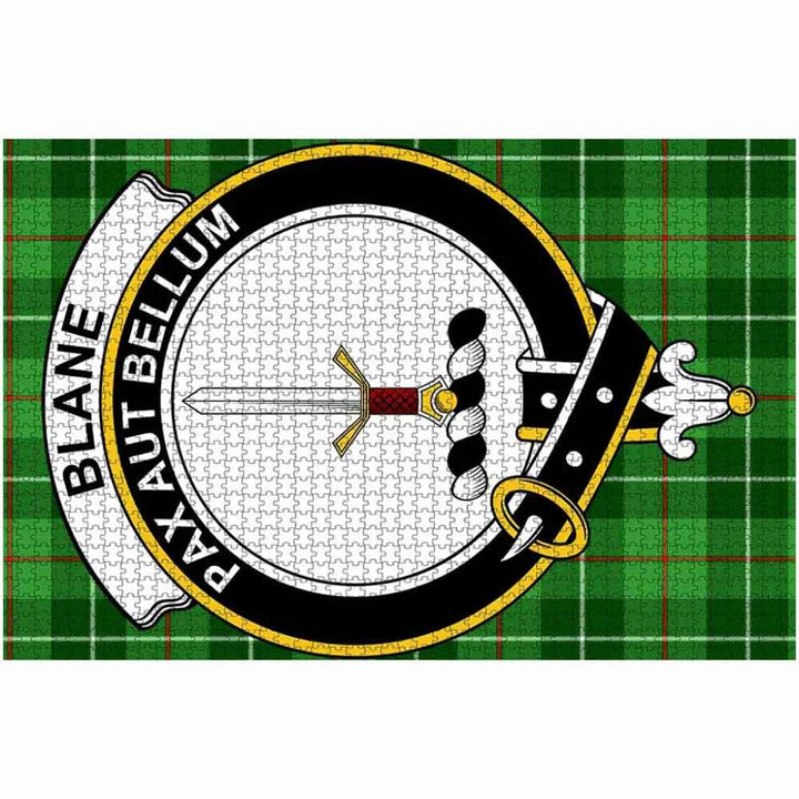 Scottish Blane Clan Crest Tartan Jigsaw Puzzle 2