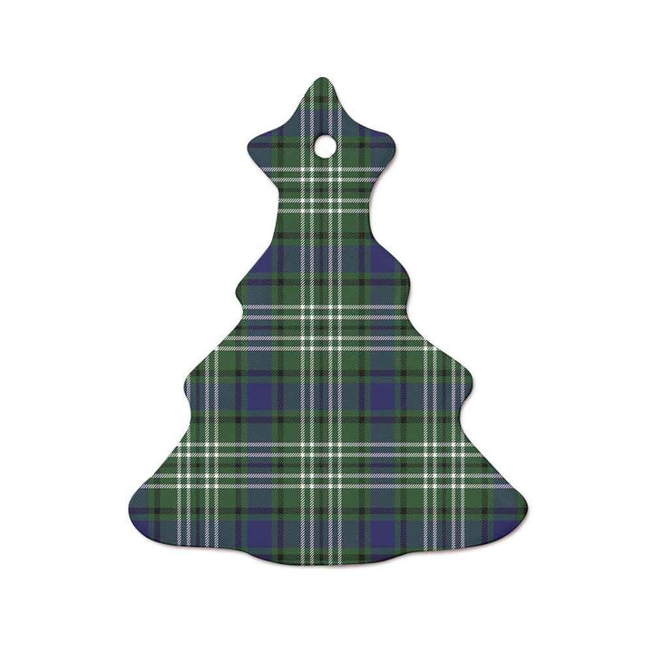 Scottish Blyth Clan Tartan Ceramic Ornament  Tree Shape Tartan Plaid